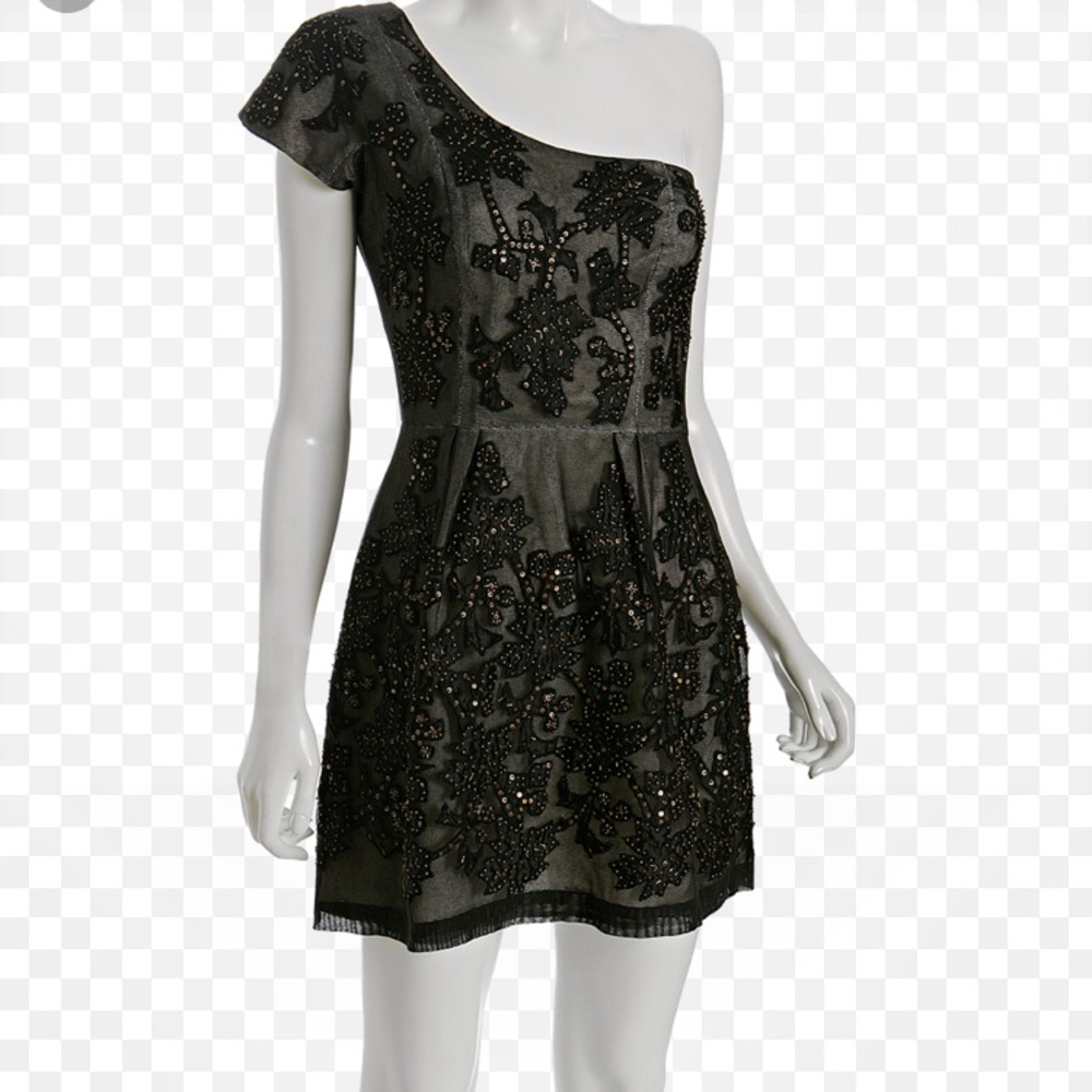 Black beaded French Connection dress